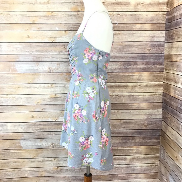 LC Lauren Conrad Fit & Flare Floral Dress Size 12 - Picture 4 of 7